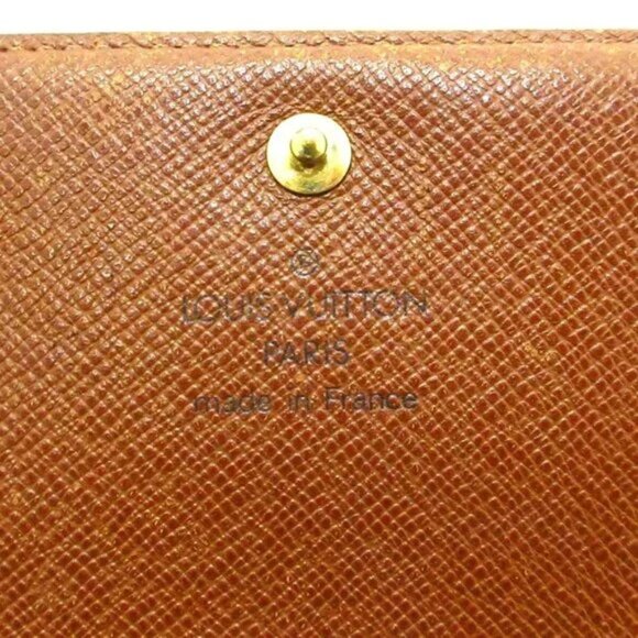 100% Authentic LOUIS VUITTON Porte Monnaie Tresor Monogram Bifold Wallet - Picture 10 of 10